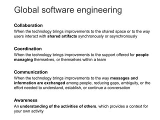 Collaborative software development with versioning | PPTX