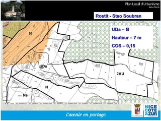 UDa –  Ø Hauteur – 7 m  COS – 0,15 Rostit - Stao Soubran 