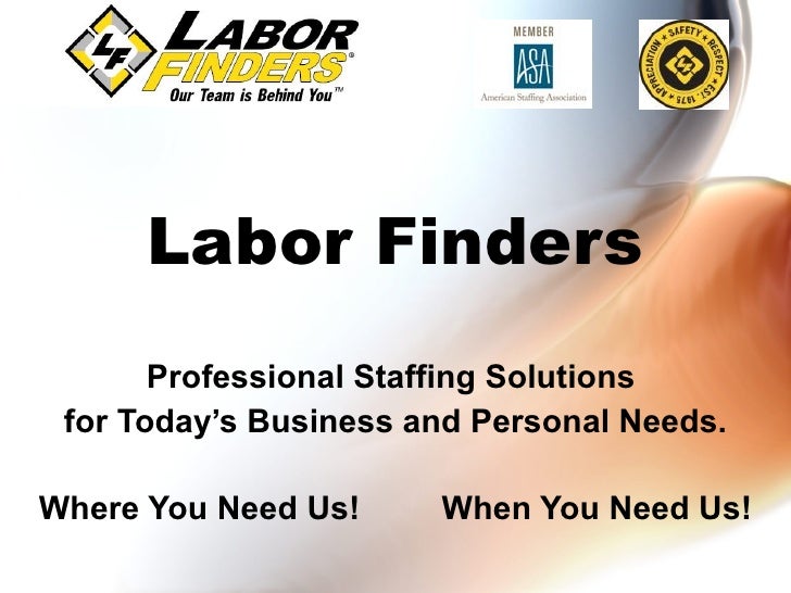 Labor Finders NC Professional Staffing Solutions