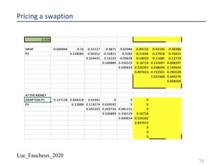 Luc_Faucheux_2020
Pricing a swaption
74
 