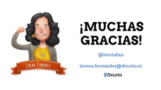 ¡MUCHAS
GRACIAS!
@loretahur
lorena.fernandez@deusto.es
 