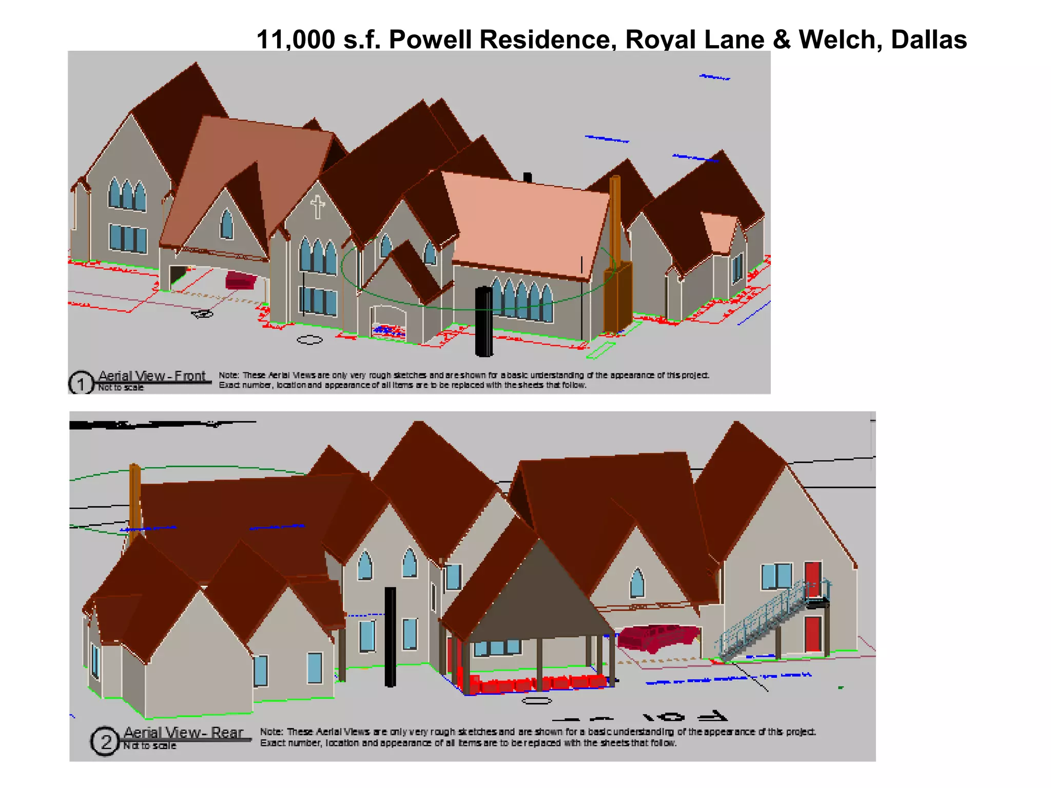 11,000 s.f. Powell Residence, Royal Lane & Welch, Dallas
 