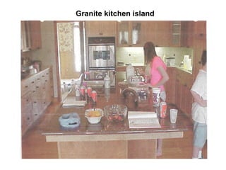 Granite kitchen island
 