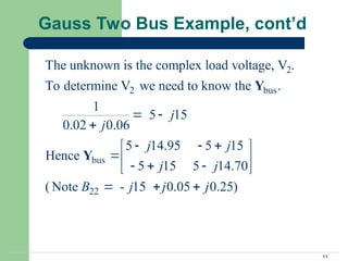 Gaussian Loading LF_ANALYSIS. Gauss Seidel Load Flow Analysis | PPT