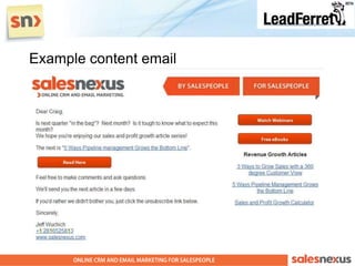 Example content email
 
