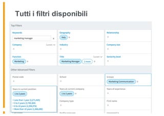 Tutti i filtri disponibili
 