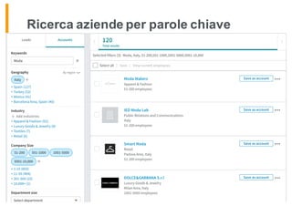 Ricerca aziende per parole chiave
 