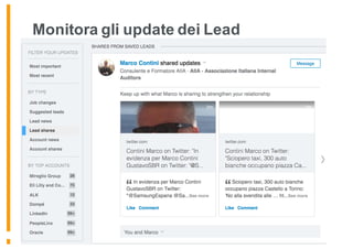 Monitora gli update dei Lead
 