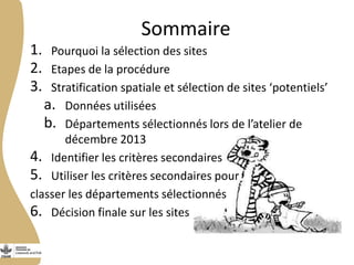Sélection des sites : Chaine de valeur des petits ruminants au Burkina Faso