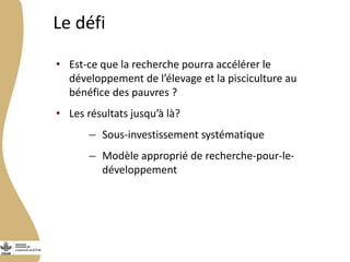 Programme de recherche du CGIAR sur les animaux d’élevage et les poissons : Présentation générale