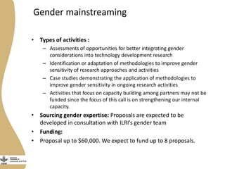 Programme de recherche du CGIAR sur les animaux d’élevage et les poissons : Présentation générale