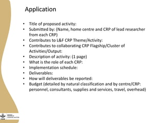 Programme de recherche du CGIAR sur les animaux d’élevage et les poissons : Présentation générale