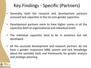 Gender capacity for the small ruminant value chain in Ethiopia: Current status and ways forward