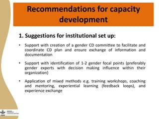 Gender capacity for the small ruminant value chain in Ethiopia: Current status and ways forward