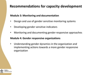 Gender capacity for the small ruminant value chain in Ethiopia: Current status and ways forward