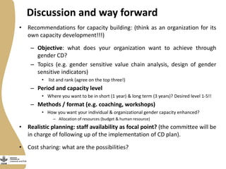 Gender capacity for the small ruminant value chain in Ethiopia: Current status and ways forward