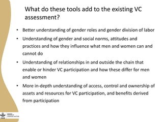 GTA tools for value chain assessment: Experiences from testing the toolkit in the Bangladesh fish value chain