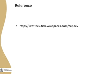 Gender capacity assessment and development in agricultural programs