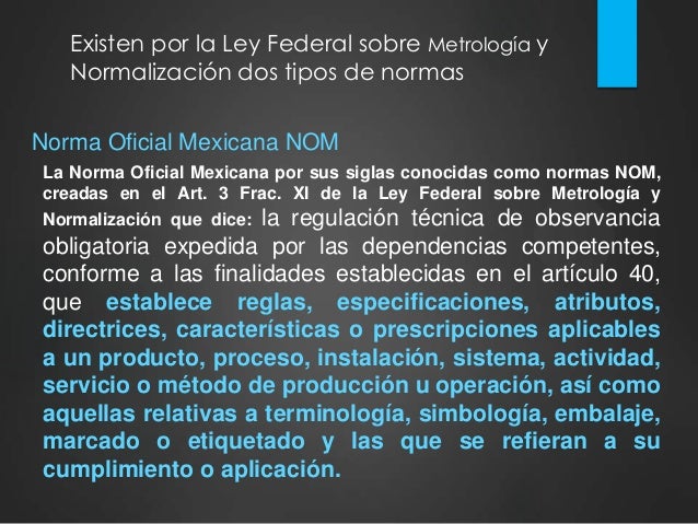Resultado de imagen para ley federal de metrologia y normalizacion