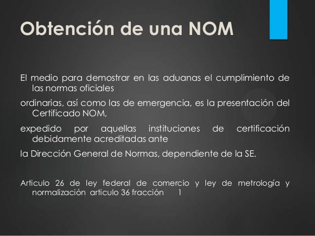 Ley federal de metrologia y normalizacion