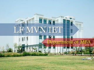 LFMVN IET Department of MBA 