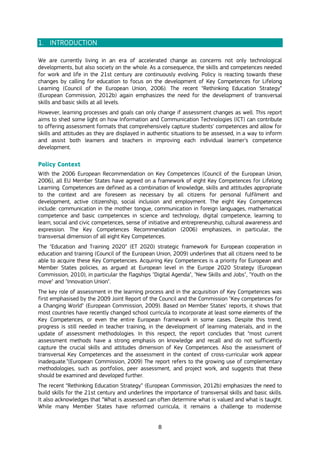 The Use of ICT for the Assessment of Key Competences | PDF