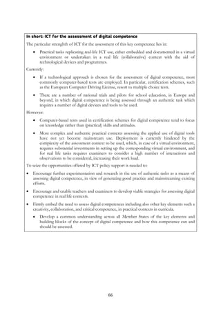 The Use of ICT for the Assessment of Key Competences | PDF