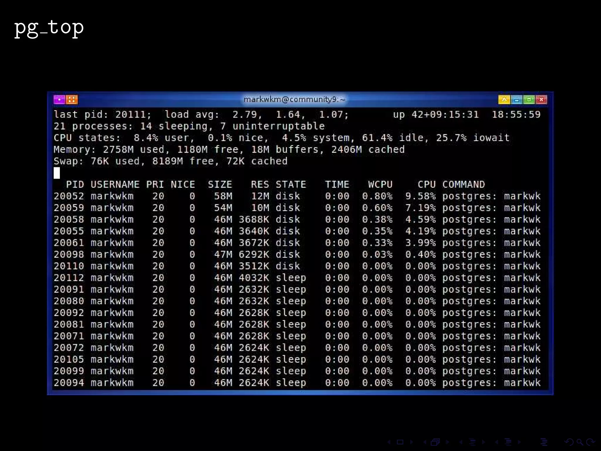 pg_proctab: Accessing System Stats in PostgreSQL