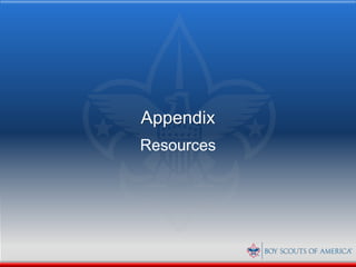 Appendix
Resources
 