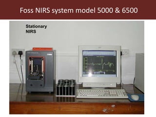Chemical analysis via NIR spectroscopy