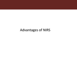 Chemical analysis via NIR spectroscopy