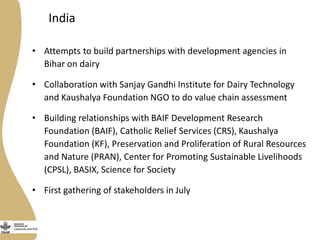 Development partnerships in the LIvestock and Fish Research Program: Progress update