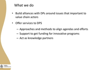 Development partnerships in the LIvestock and Fish Research Program: Progress update