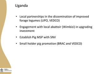Development partnerships in the LIvestock and Fish Research Program: Progress update
