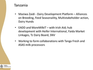 Development partnerships in the LIvestock and Fish Research Program: Progress update