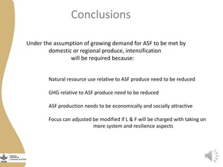 Should intensification remain the core driver of livestock improvement initiatives with the Livestock and Fish Program