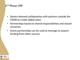 The new role of Wageningen UR in the CGIAR Livestock and Fish Research Program 