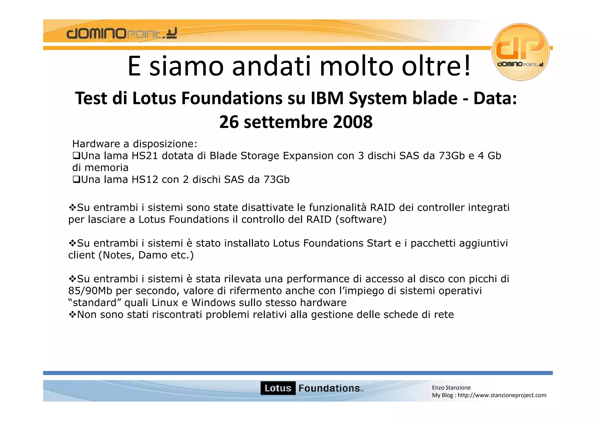 Lotus Foundations Start 1.0 Italian Version