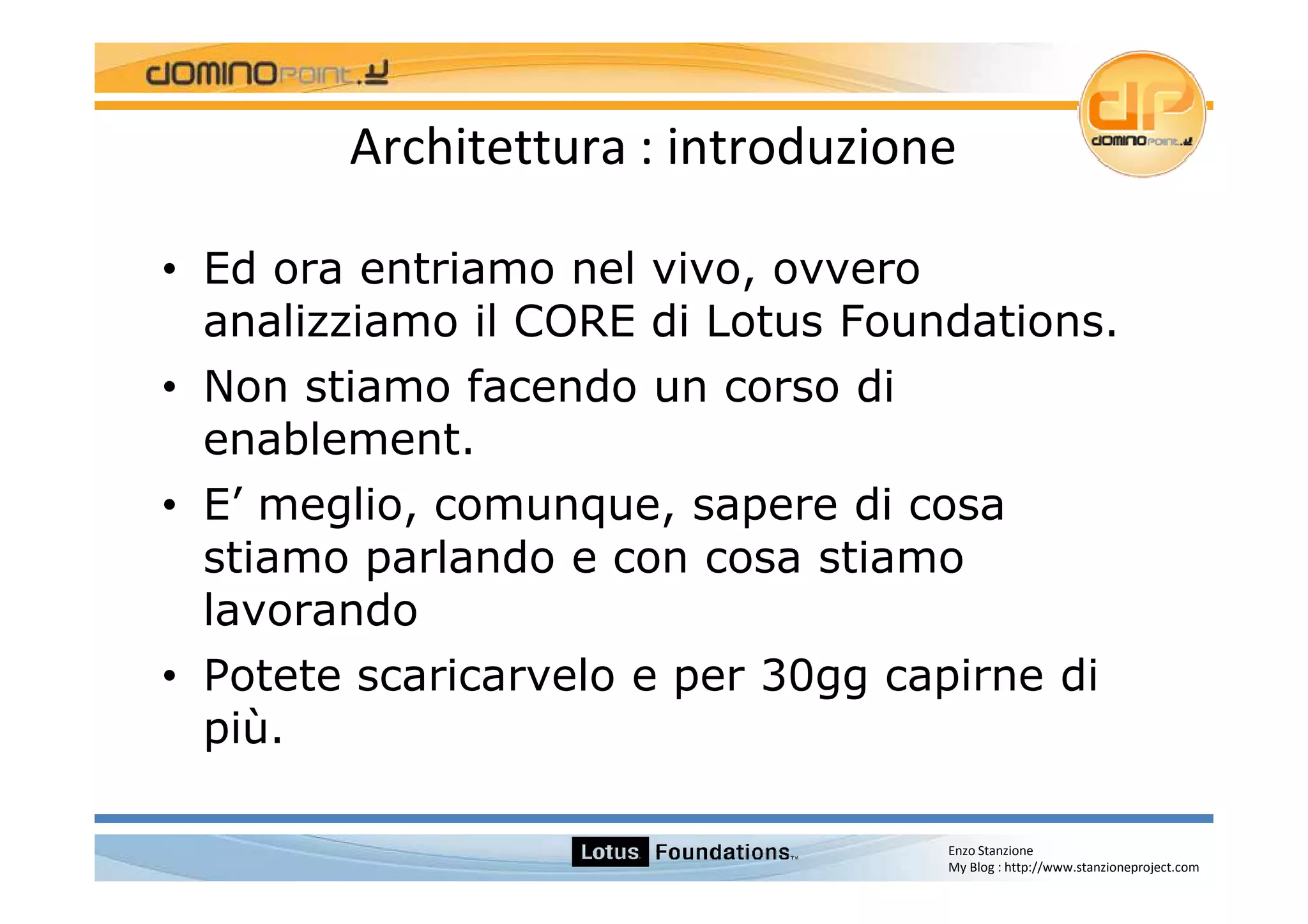 Lotus Foundations Start 1.0 Italian Version