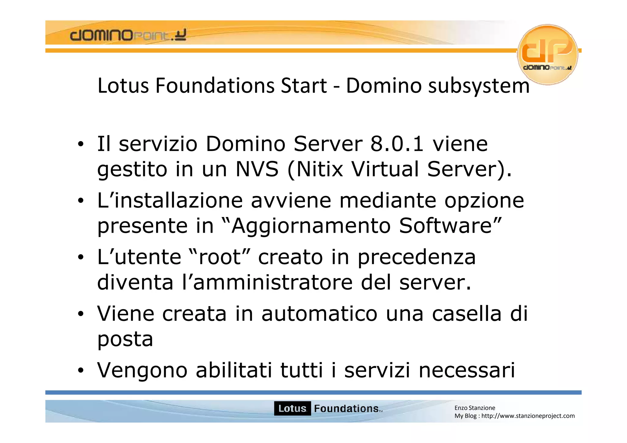 Lotus Foundations Start 1.0 Italian Version