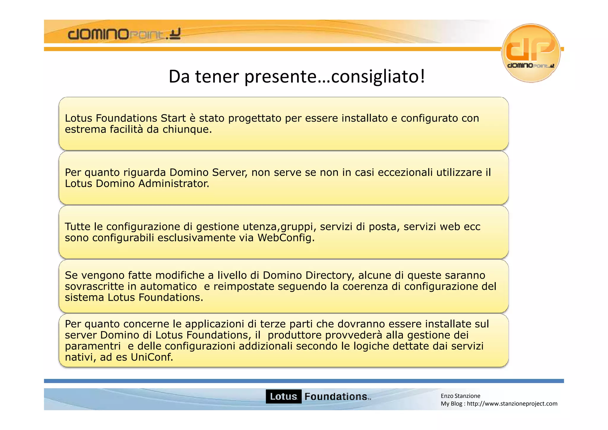 Lotus Foundations Start 1.0 Italian Version