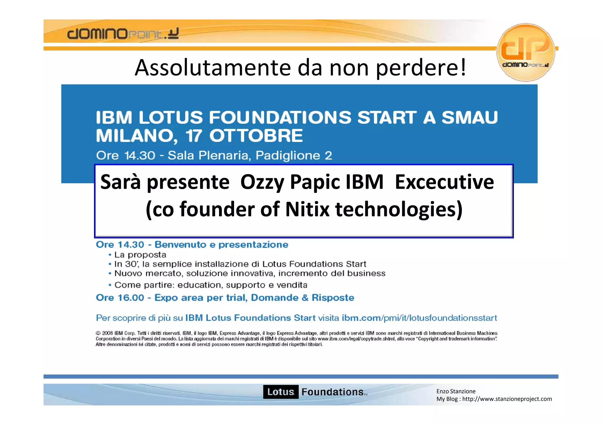 Lotus Foundations Start 1.0 Italian Version