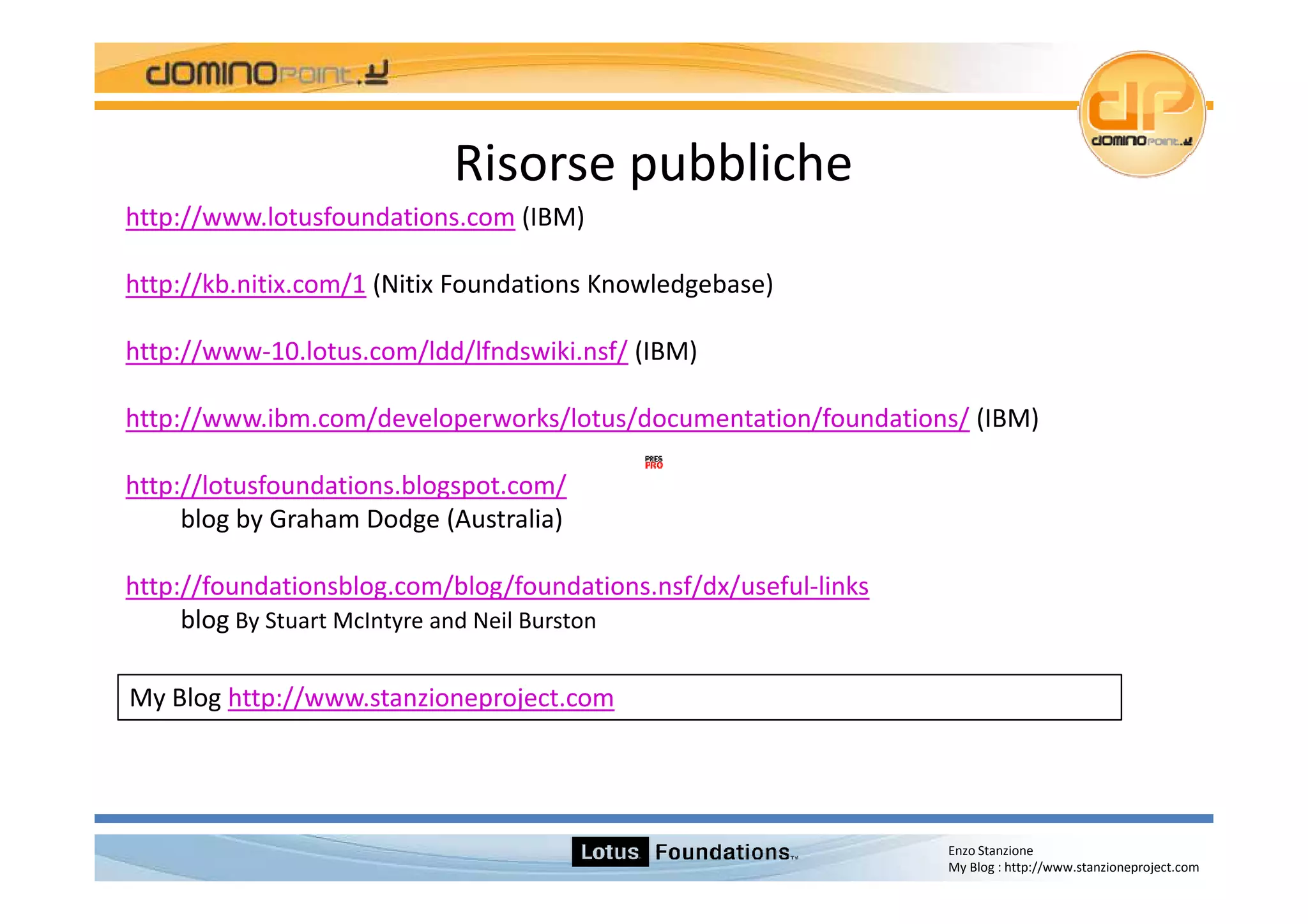 Lotus Foundations Start 1.0 Italian Version