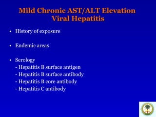 Approach to the patient with abnormal LFTs | PPT