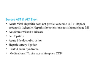 LFT liver function Laboratory report ppt | PPT