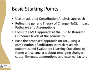 Livestock and Fish theory of change approach