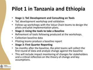 Livestock and Fish theory of change approach