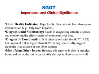 Sgot Estimation Comprehensive Overview of Liver Function Tests and Their Clinical ...