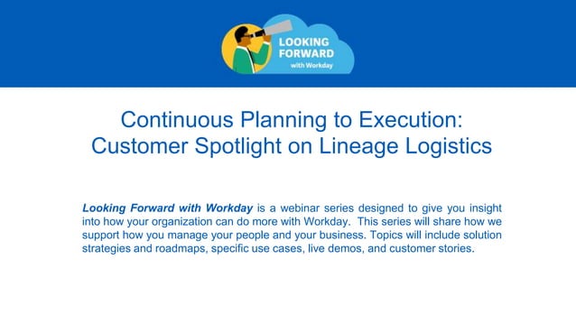 Lineage Logistics And Workday Lineage Logistics And Workday