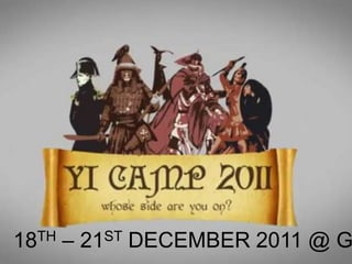 18TH – 21ST DECEMBER 2011 @ G
 